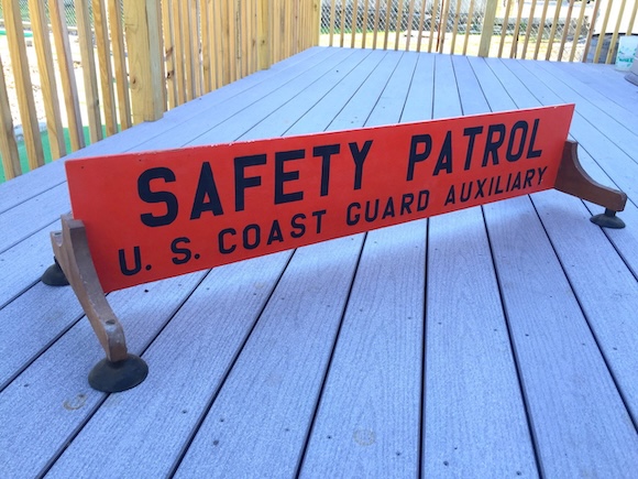 Vintage Auxiliary Patrol Sign